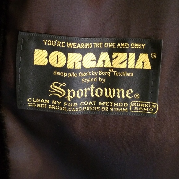 Vintage Borgazia Black Sportowne Faux Fur Coat - Picture 9 of 11